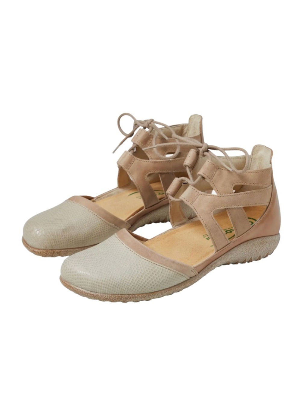 Naot Kata Gladiator Sandals Leather Shoes 8 US 39 EU Tan Closed Toe
